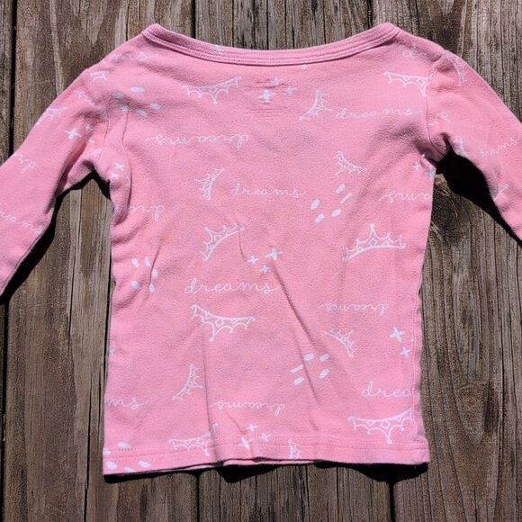 Disney Princess 3T Girls Pink Long Sleeve Pajama Set Belle Tiana Cinderella - Picture 7 of 7